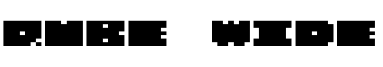 QUBE WIDE font preview