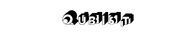 Qubist font preview