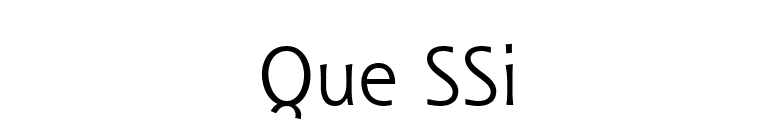 Que SSi font preview