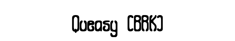 Queasy (BRK) font preview