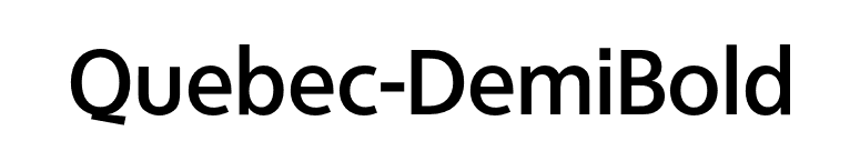 Quebec-DemiBold font preview