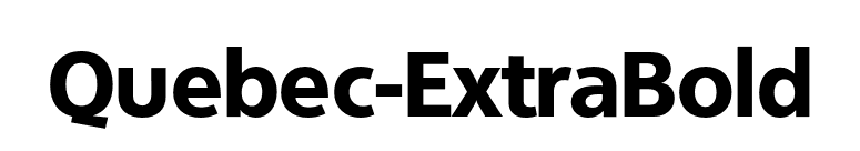 Quebec-ExtraBold font preview