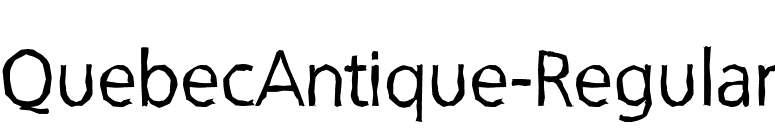 QuebecAntique-Regular font preview