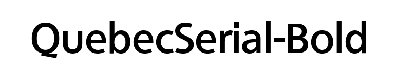 QuebecSerial-Bold font preview