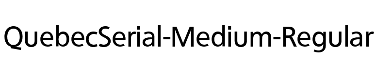 QuebecSerial-Medium-Regular font preview