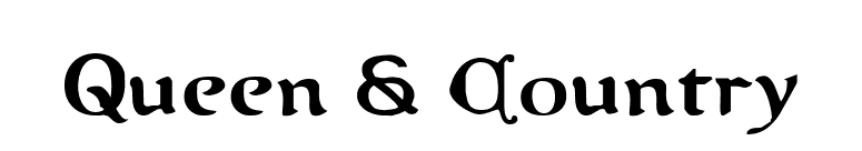 Queen & Country font preview