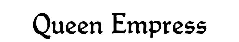 Queen Empress font preview