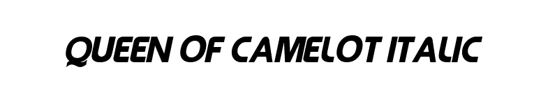 Queen of Camelot Italic font preview