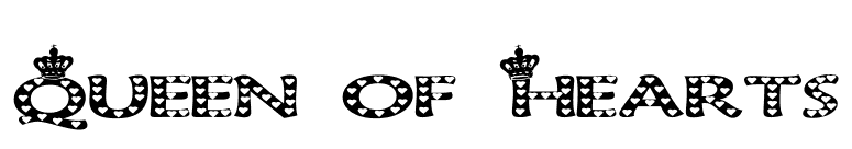 Queen of Hearts font preview