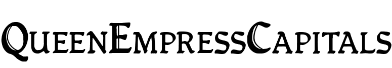 QueenEmpressCapitals font preview