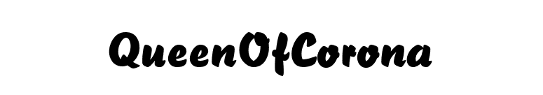 QueenOfCorona font preview