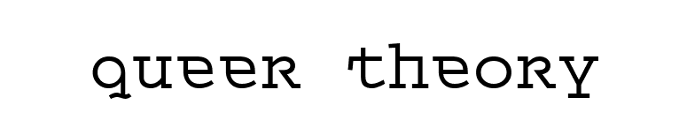 Queer Theory font preview