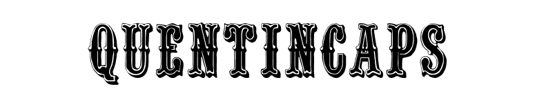 QuentinCaps font preview