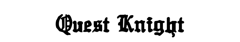 Quest Knight font preview