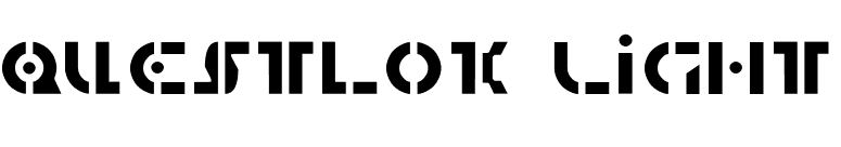Questlok Light font preview