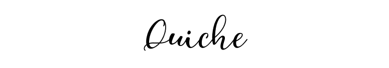 Quiche font preview
