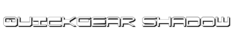 QuickGear Shadow font preview