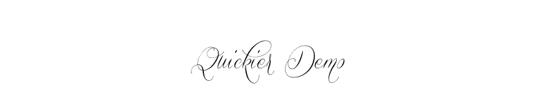 Quickier Demo font preview
