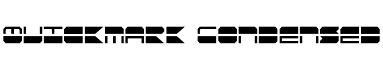 Quickmark Condensed font preview