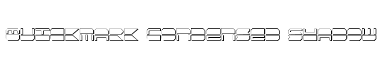 Quickmark Condensed Shadow font preview