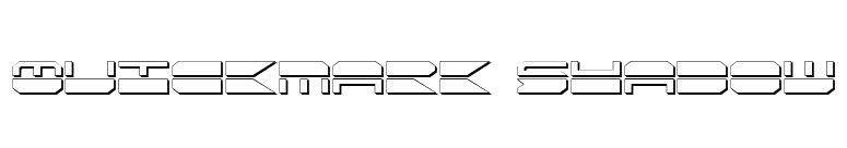 Quickmark Shadow font preview