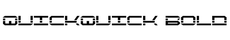 QuickQuick Bold font preview