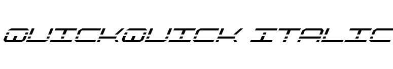 QuickQuick Italic font preview