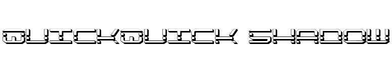 QuickQuick Shadow font preview