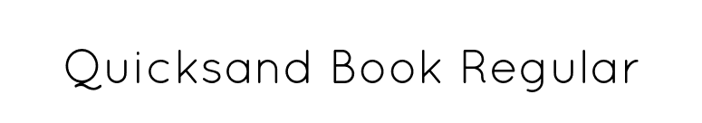 Quicksand Book Regular font preview