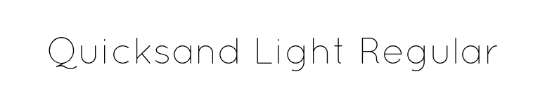 Quicksand Light Regular font preview