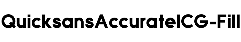 QuicksansAccurateICG-Fill font preview