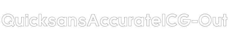 QuicksansAccurateICG-Out font preview