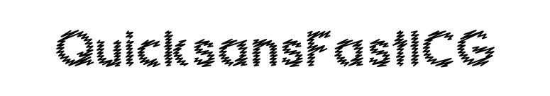 QuicksansFastICG font preview