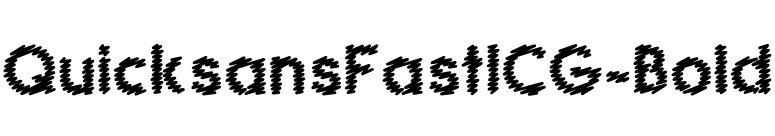 QuicksansFastICG-Bold font preview