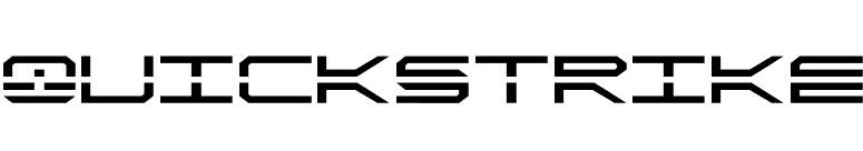 QuickStrike font preview