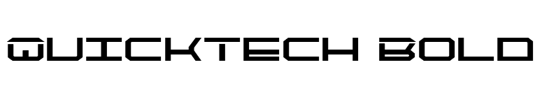 QuickTech Bold font preview