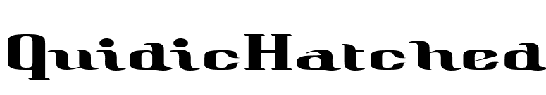QuidicHatched font preview
