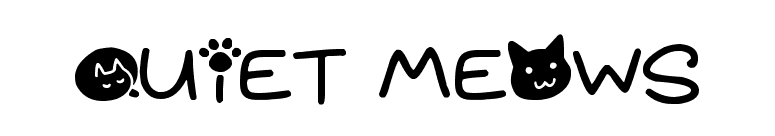 Quiet Meows font preview