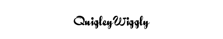 QuigleyWiggly font preview
