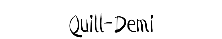 Quill-Demi font preview