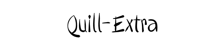 Quill-Extra font preview