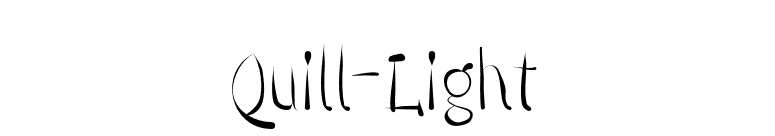 Quill-Light font preview