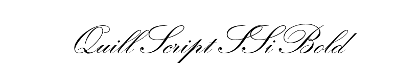Quill Script SSi Bold font preview