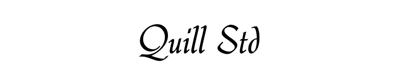 Quill Std font preview