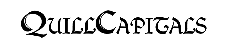 QuillCapitals font preview