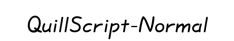 QuillScript-Normal font preview