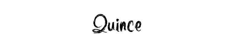 Quince font preview