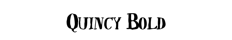 Quincy Bold font preview