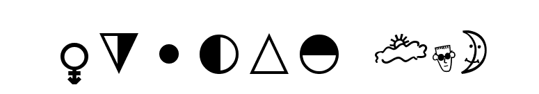Quirks ICG font preview