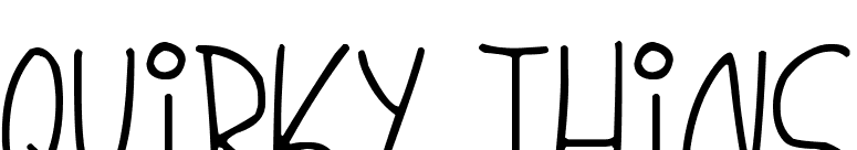 Quirky Thins
 font preview